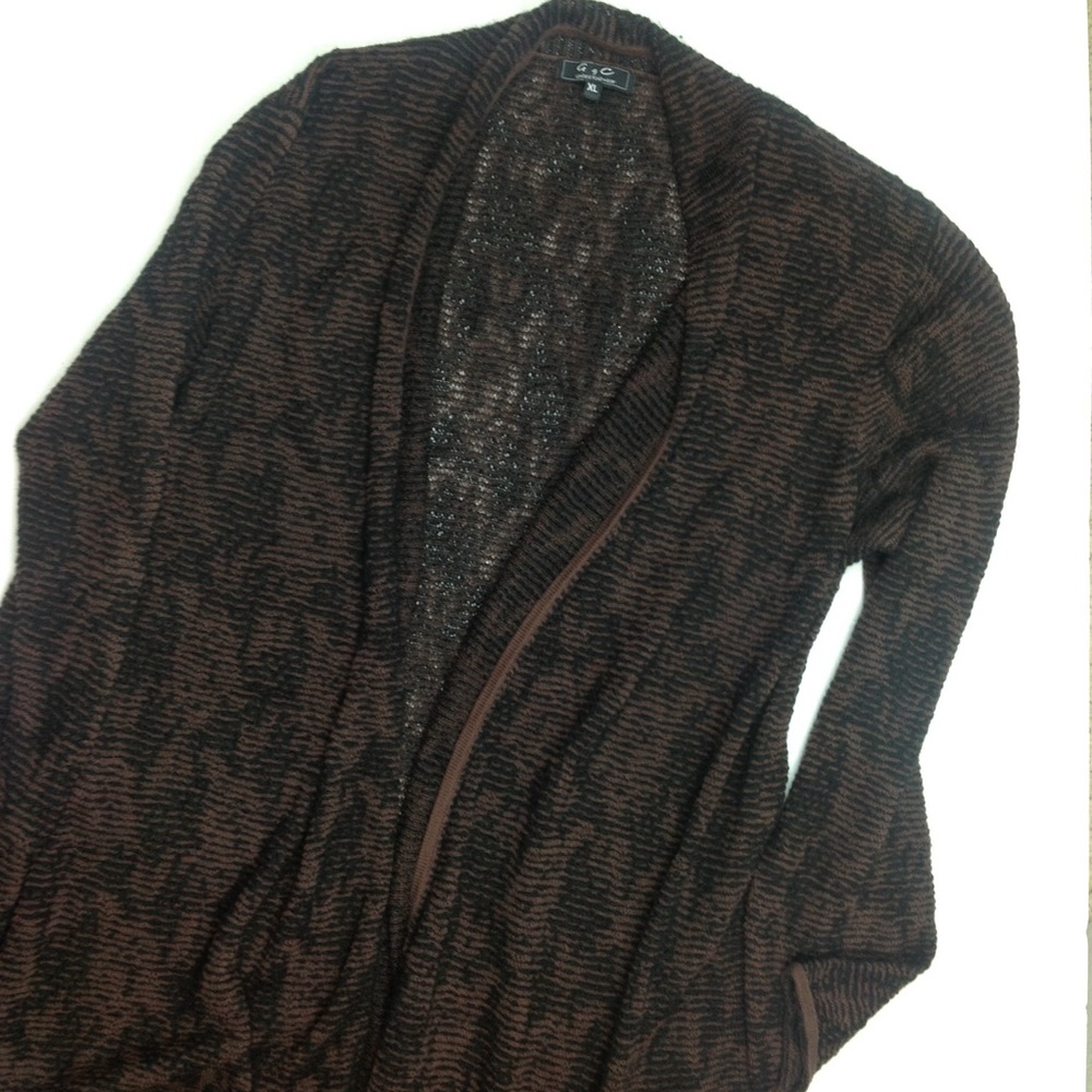 United Knitwear cozy Open Front Cardigan